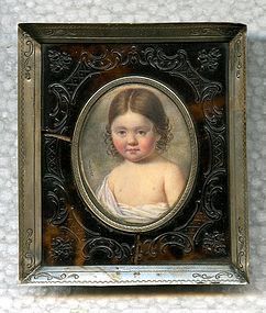 Hyacinthe Mercier Miniature Portrait Painting  c1810