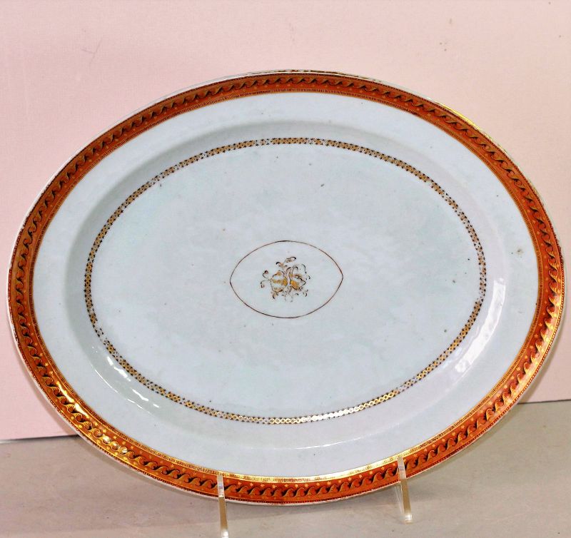 Chinese Export Porcelain Platter for American Market