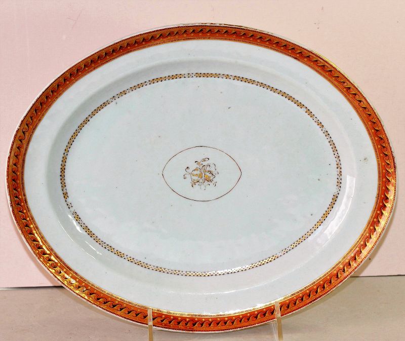 Chinese Export Porcelain Platter for American Market