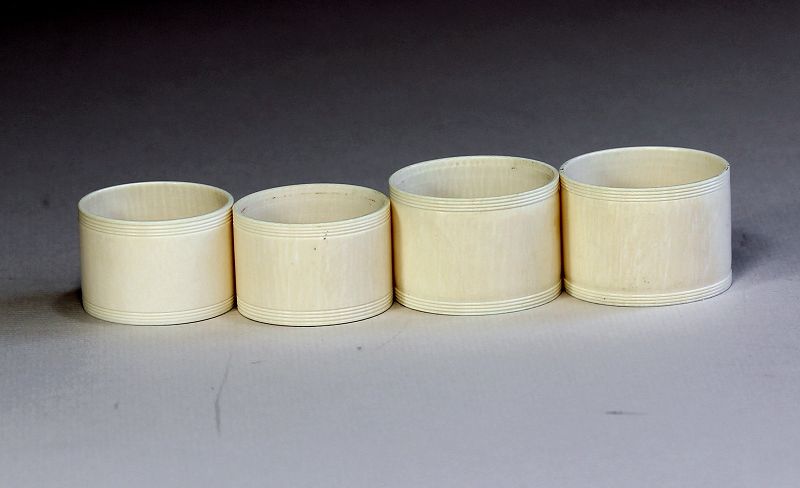 Four(4) Ivory Napkin Rings