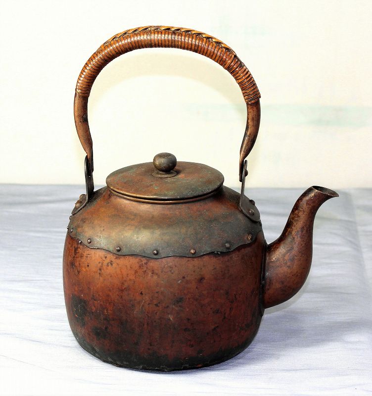 Japanese Copper Tetsubin, Copper Tea Kettle, Tea Pot