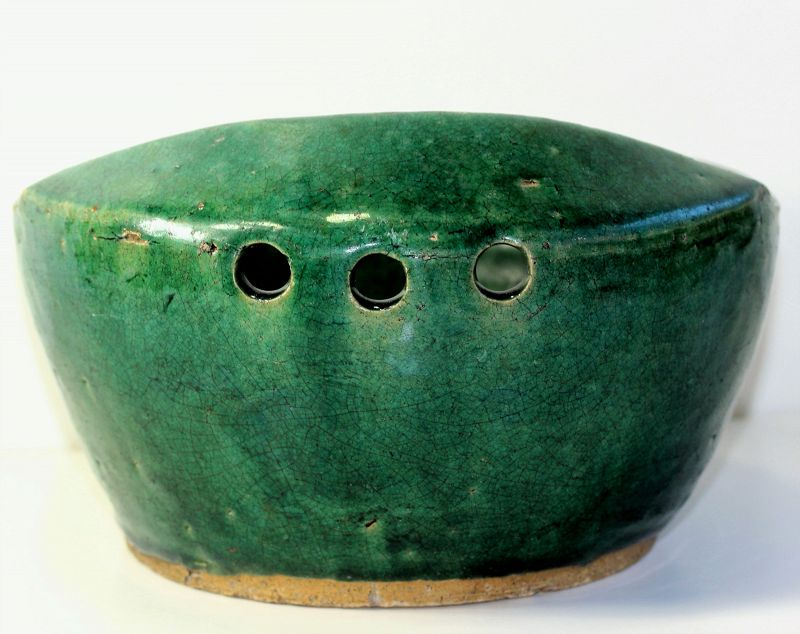 Chinese Pottery green Noodle Maker Bowl