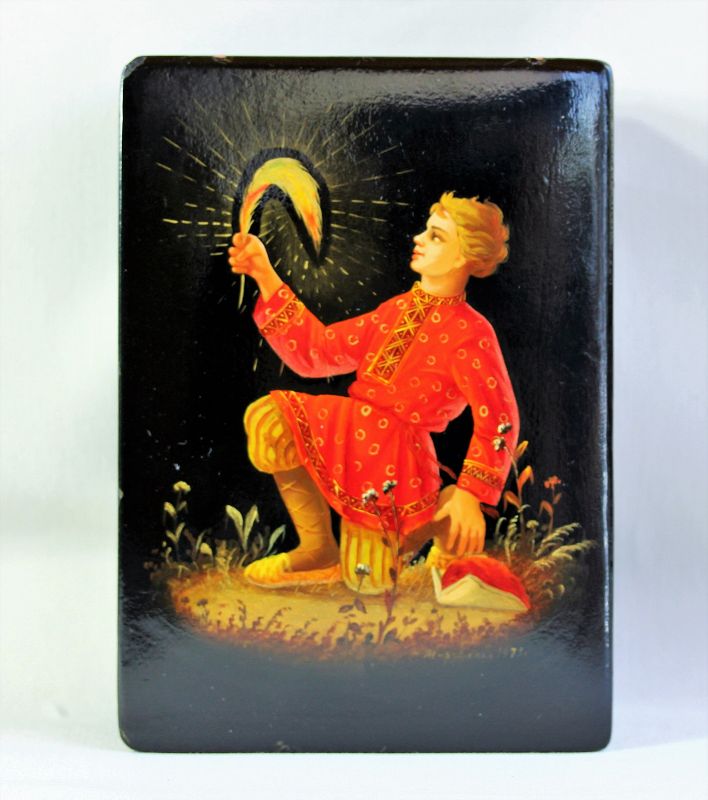 Russian Lacquer Box, dated &amp; signed &quot;1973&quot; by artist