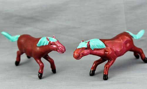 Two(2) Chinese Porcelain Horses