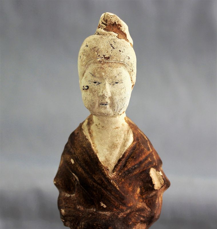 Chinese Pottery Tomb lady Figure