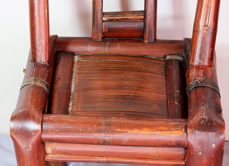 Pr. Chinese Bamboo small Chairs