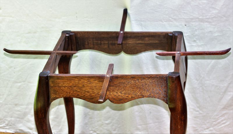 Pair Mahogany Tray Stands for large Tray