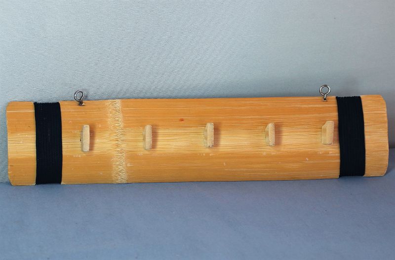 Chinese Bamboo Hanger with 5 hooks