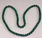 Natural Malachite Strand Necklace