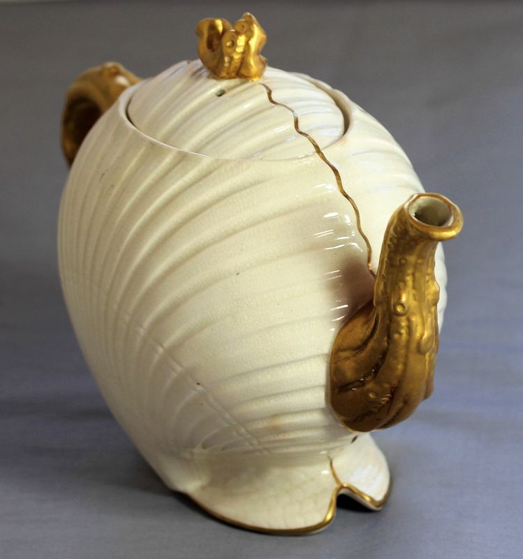 English Neale &amp; Wilson Earthenware Ivory color Tea Pot
