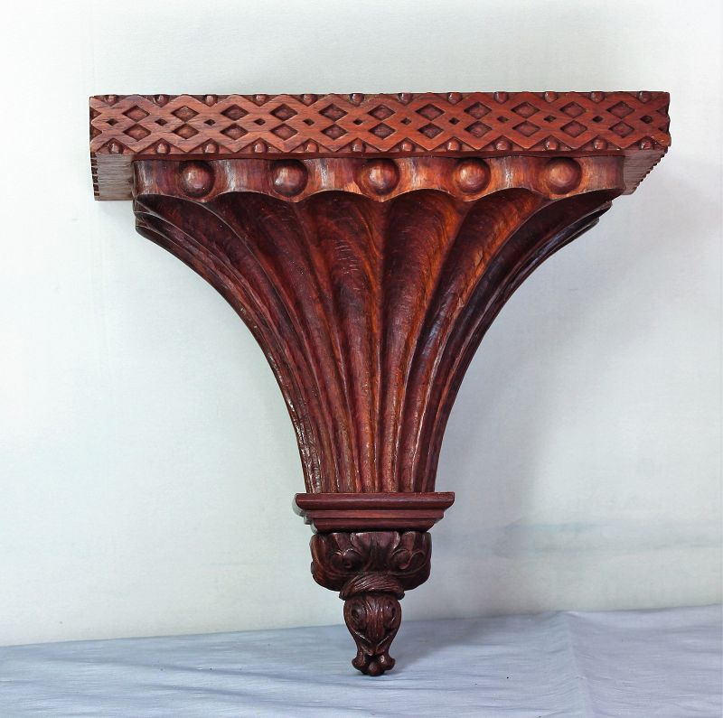 Rosewood hand carved Wall Bracket, Adam style