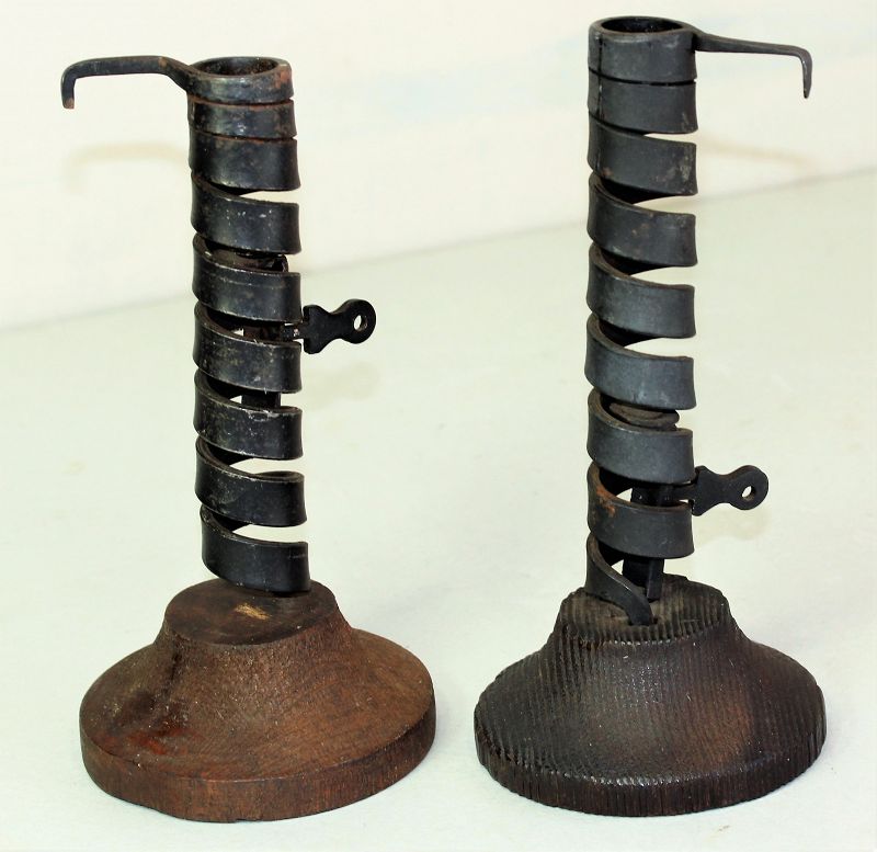 Iron Candlestick - Antique Black 10cm