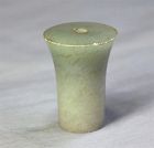 Chinese Jadeite jade Pipe End