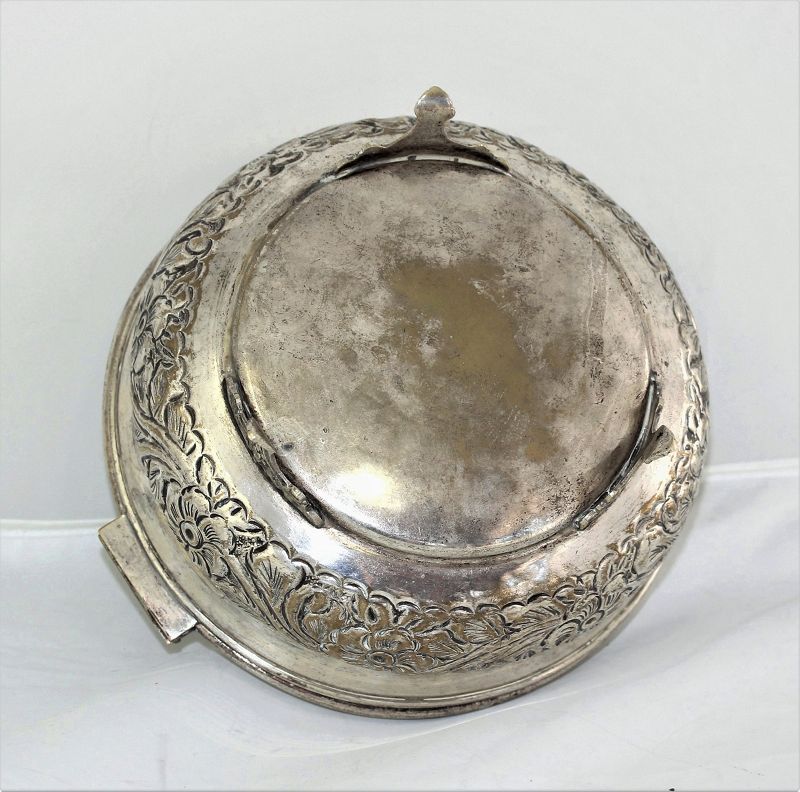 Silver Plated Repousse Jewelry Box