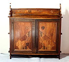 Japanese Marquetry inlaid Hanging Cabinet