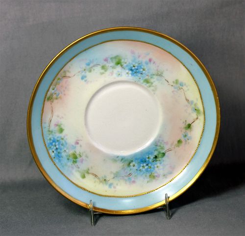 European Hand painted Porcelain Saucer