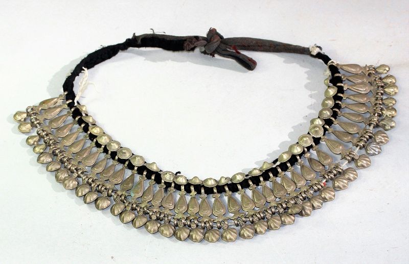 Sub-Continent Tribal white Metal Necklace