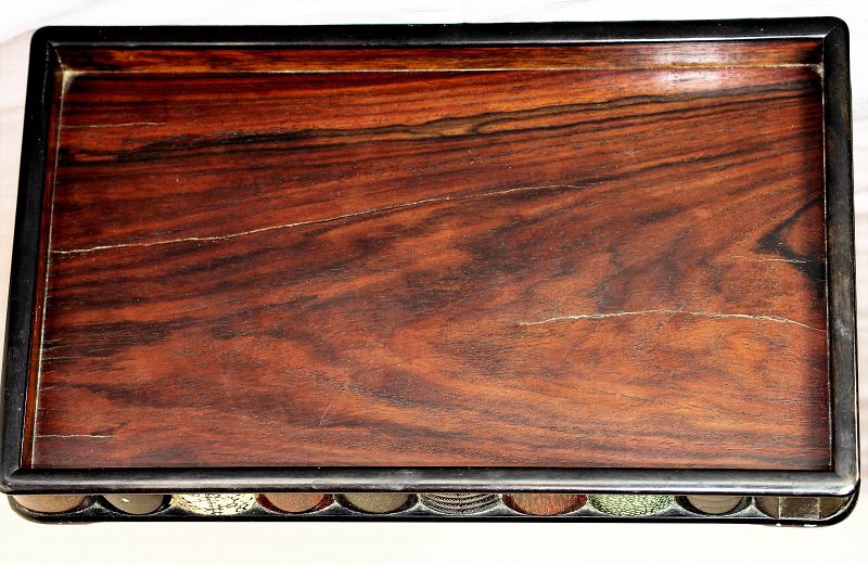 Japanese Sword Scabbard Wood Tray, total 32 Scabbard
