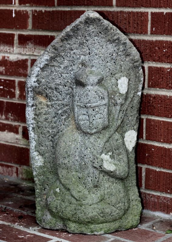 Japanese Stone Jizo, Bodhisattva Kannon