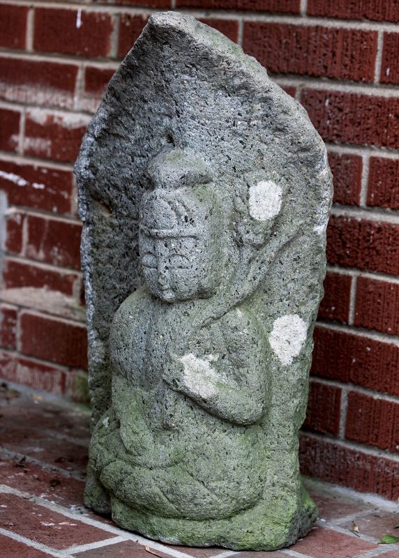 Japanese Stone Jizo, Bodhisattva Kannon