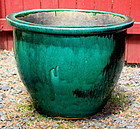 Chinese Green Pottery large Fish Bowl