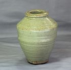 Chinese Celadon crackled Stoneware Vase, Ming period