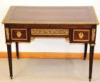 French Louise XVI style Gilt Dore Bronze, Ormolu mounted large Desk