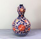 Japanese Imari Porcelain double gourd Vase, 19th C.