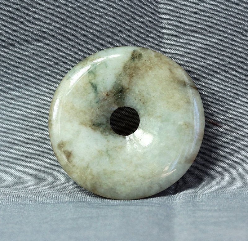 Chinese Jadeite Jade Disc shape Pendant
