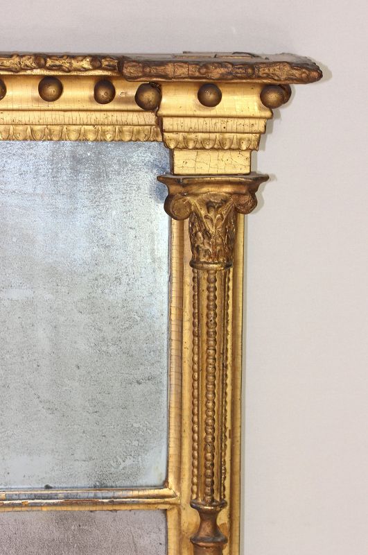 Federal Pier Mirror/Looking Glass, gold on wood