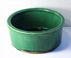 Chinese green Pottery Cricket Bowl, Cricket play ground