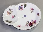 French Limoges Porcelain Serving Dish, Pansy flower