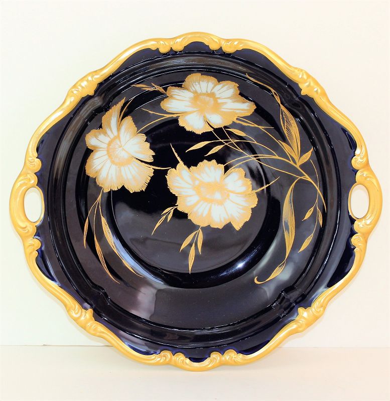 German Rosenthal Porcelain Serving Bowl with 2 handles