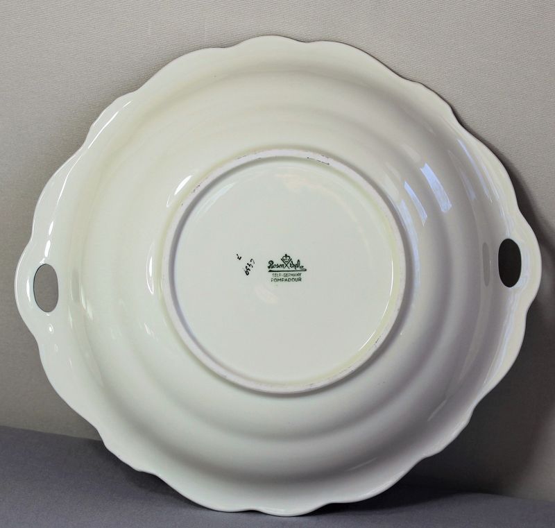 German Rosenthal Porcelain Serving Bowl with 2 handles