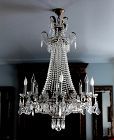 European Cut Crystal Empire style Chandelier