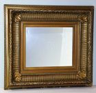 American Gold on Wood Framed Mirror