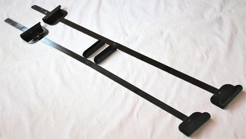 Japanese black lacquer on metal 4 panel 33" high screen hanger