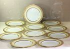 English 11 Spode Copeland Porcelain gold rim Luncheon Plates, R3716 2