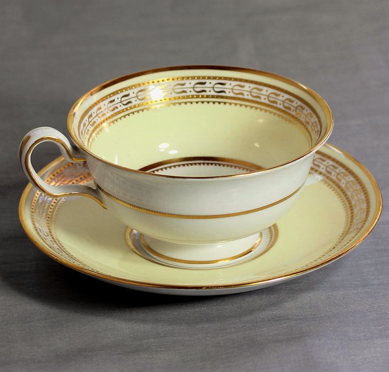 11 English Spode Copeland Gold rim Porcelain Cup & Saucer, R 3716 2