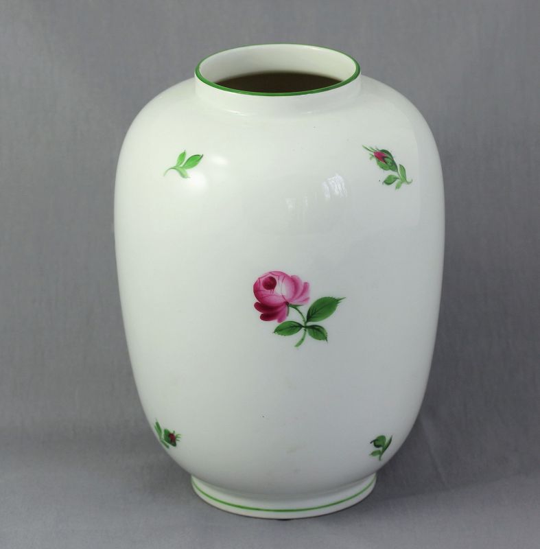 Austrian &quot;Wien&quot; Porcelain Vase, Rose decorated