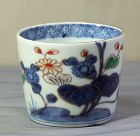 4 Japanese Imari Porcelain Blue & White, mixed colors Soba Noodle Cups