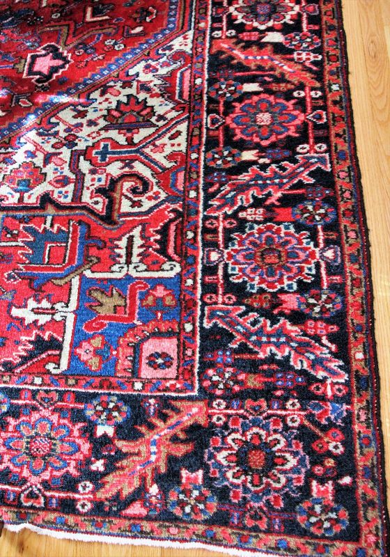 Persian Heriz Carpet, hand knotted wool Oriental Rug
