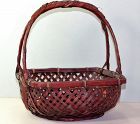 Japanese Ikebana woven Bamboo Flower Basket