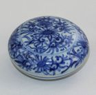 Chinese "Hatcher" Shipwreck Blue & White Porcelain covered Ink Box