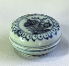 Chinese Blue & White Porcelain covered Paste Ink Box