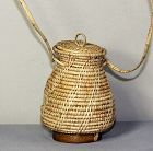 Japanese Reed & Bamboo Ikebana Flower hanging Basket