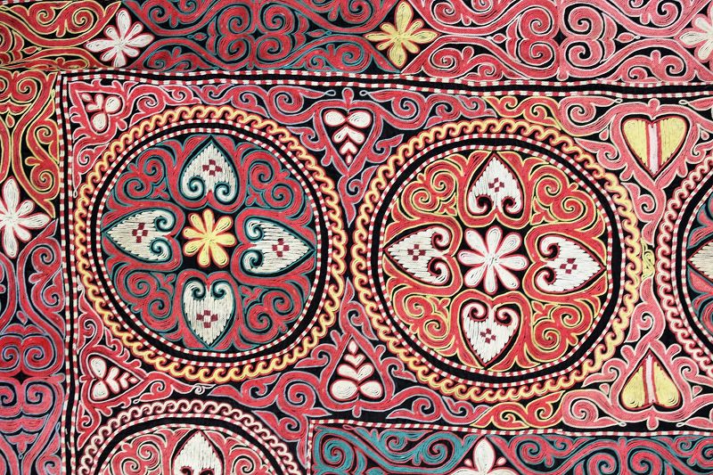 Mongolian Embroidered Wall Hanging