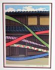 "Nishijima, Katsuyuki" WoodBlock Print in Frame, "Colorful Clothes"