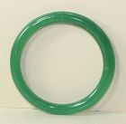 Chinese Peking Glass Green Bangle Bracelet