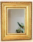 Gilded wide & deep step carved Wooden Framed Mirror